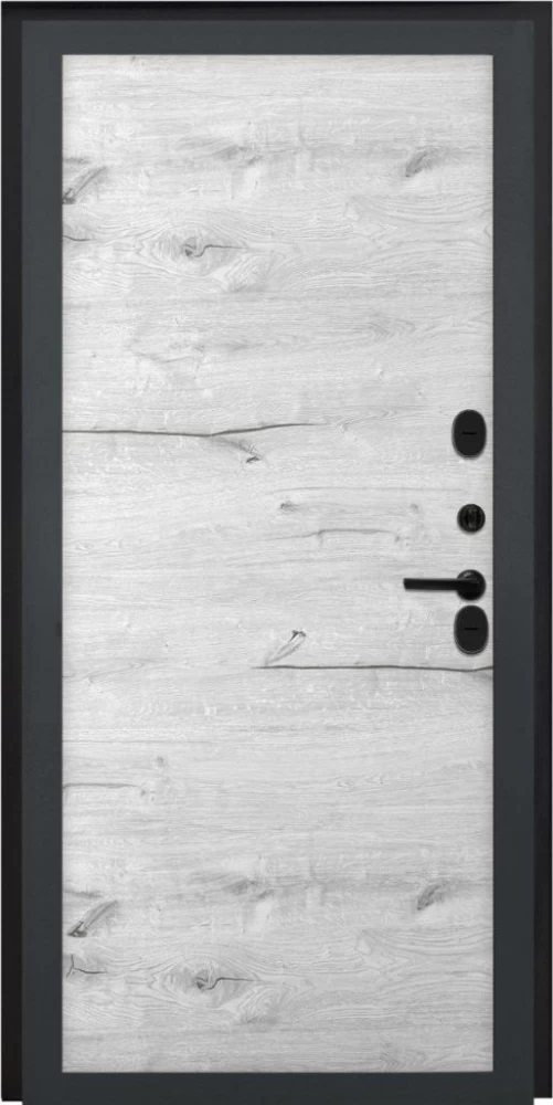 Входная дверь ДвериПРО L-3b Без фрезеровки Дуб арктик горизонт DPRO196713 внутренняя сторона