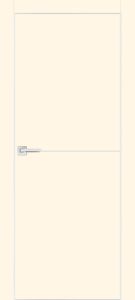 Межкомнатная дверь P-19 AL молдинг магнолия