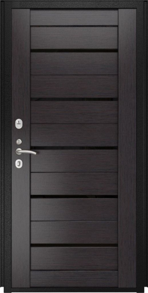 Входная дверь ДвериПРО Модель L-47 СБ-1 (лак.черное, 16мм, венге) DPRO195829 внутренняя сторона